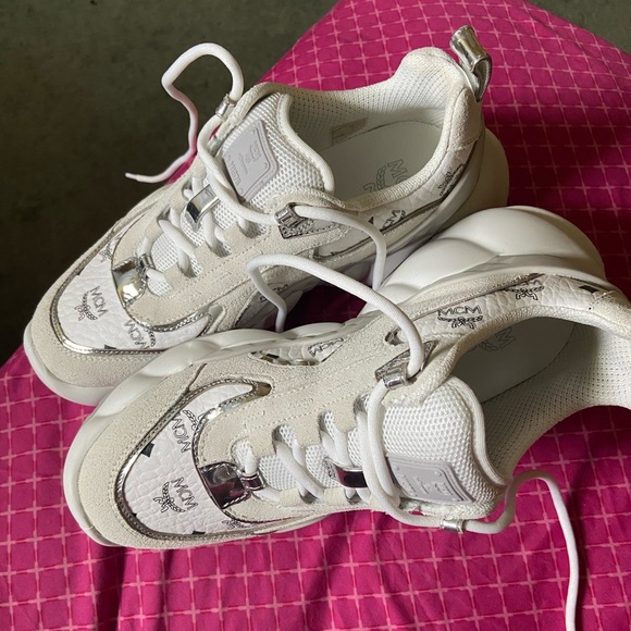 Authentic MCM Himmel Chunky Sole logo designer sneaker//EUR size 39//US size 8 - Picture 6 of 11